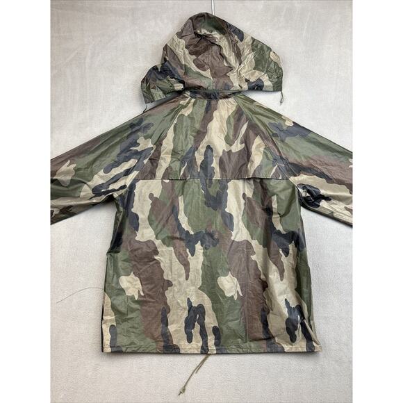 Mil-Tec by Sturm Men's XL Frog Camo Green Rain Hunting Jacket Removable Hood - Picture 12 of 15